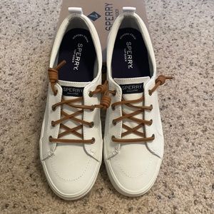 Sperry Crest Vibe Canvas White